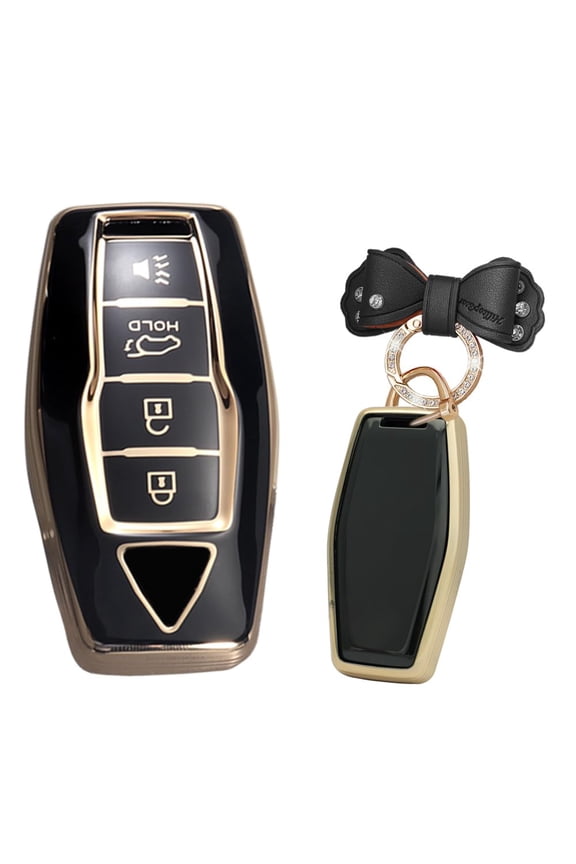 New Key Shells Key Fob Cover Fit for Mitsubishi Outlander 2021 2022 2023 TPU Key Cover Accessories 4 Button Keychain