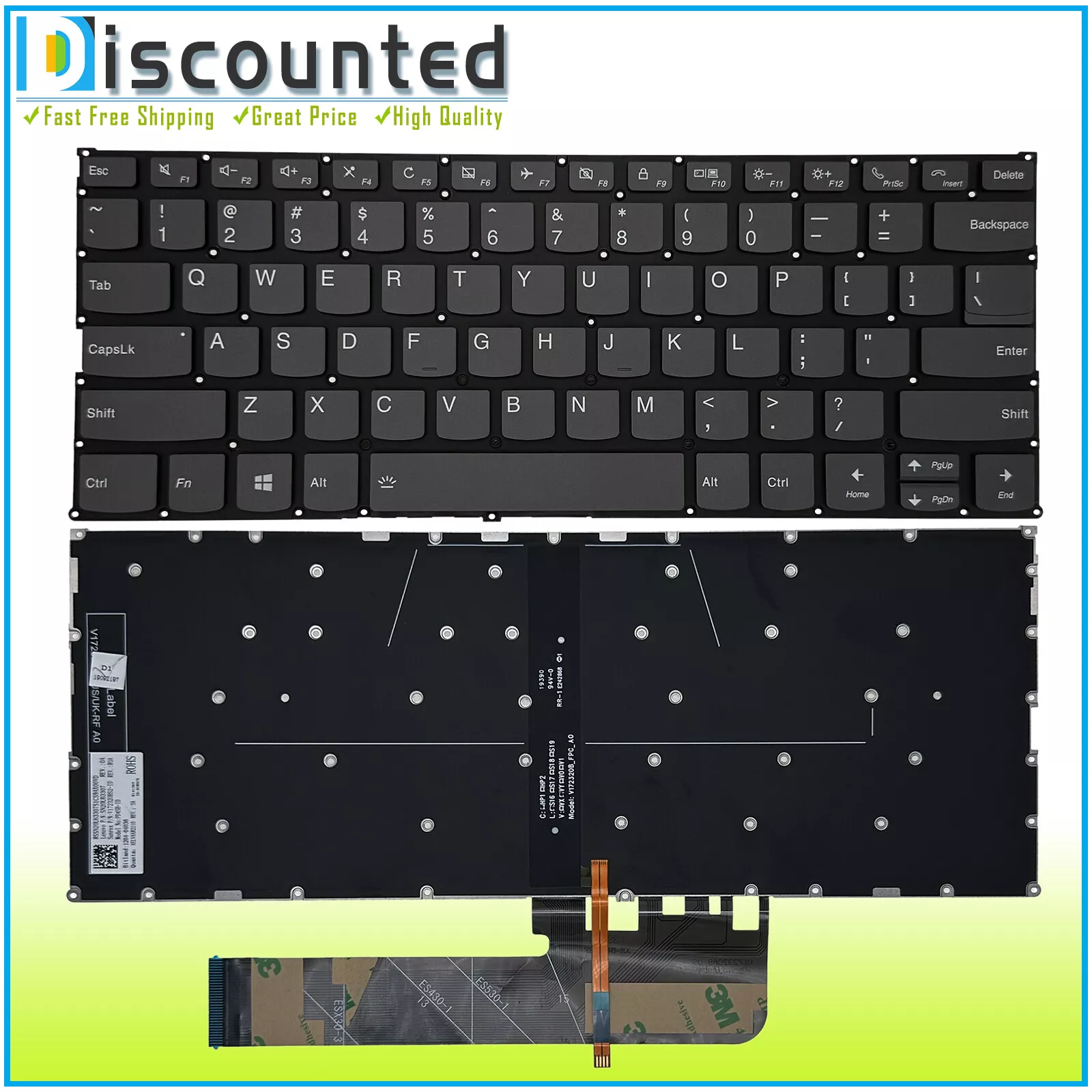 Replacement For Lenovo Yoga 730-15IKB 730-15IWL Laptop Upper Case - View #5
