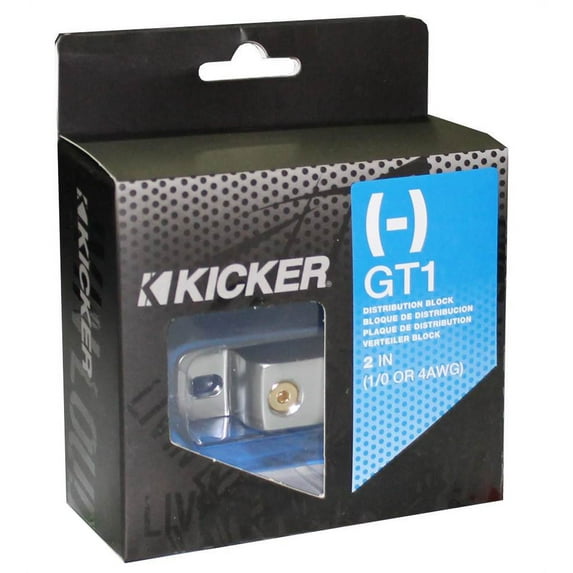 New Kicker 09GT1 Ground Terminal Distribution Block 2) 1/0 or 4 Gauge Inputs