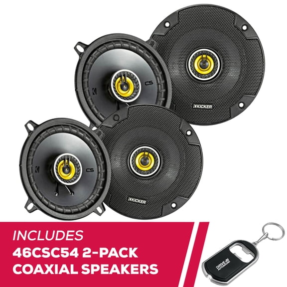 New Kicker 2 Pairs Of 46CSC54 CS Series 5-1/4" Coaxial Speaker w/ 225W Peak Power