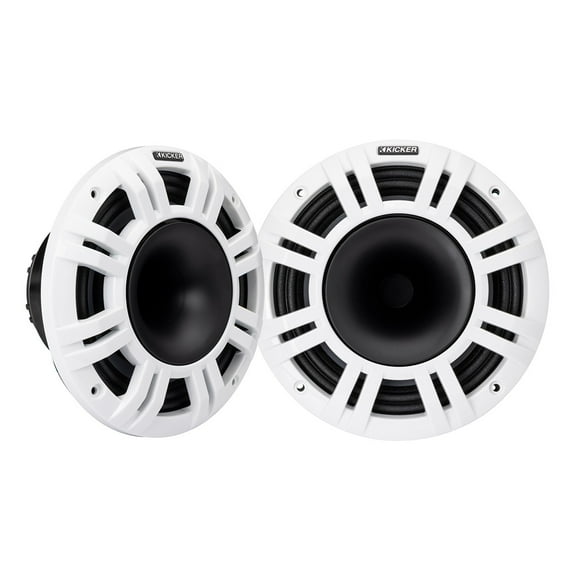 Kicker KMXL65 6.5" Marine Horn Loaded Coaxial Speaker - Pair