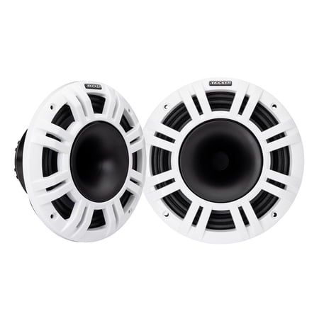 Kicker KMXL8 8" Marine Horn-Loaded Coaxial Speakers - Pair