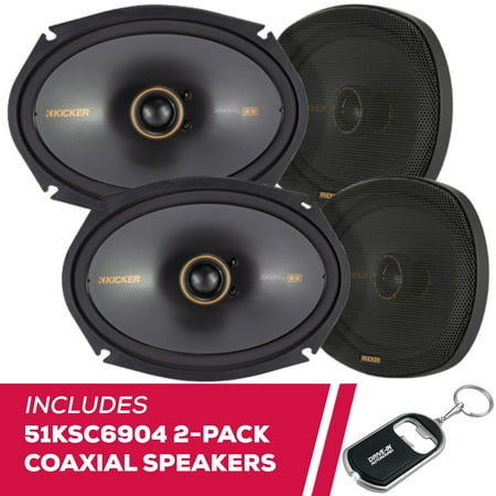 New Kicker KS-Series 2-Pack 51KSC6904 6x9" Coaxial Speakers w/ High Power Handling