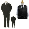 thumbnail image 1 of New Kid Child Boy Black FORMAL Wedding Party Funeral SUIT Set Tuxedo Suit 5-14, 1 of 6