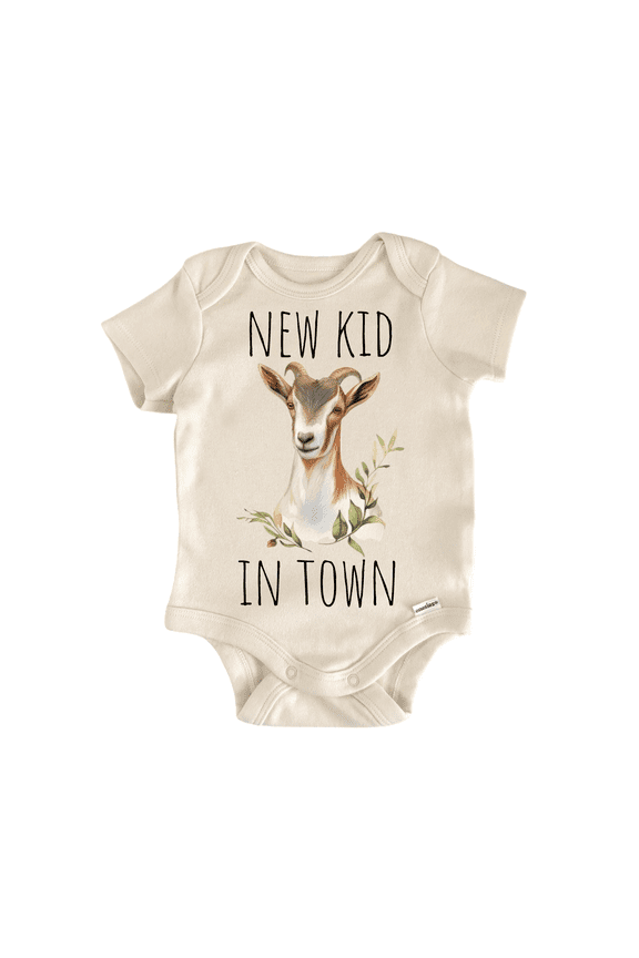 New Kid Goat Newborn Baby Bodysuit