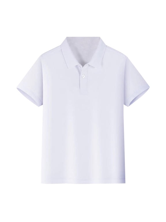 New Kids Boys Girls Short Junior Size Clothes for Sleeve Shirt Button Closure 5T Long Sleeve Shirts S Comfortable & Soft Pique Mega64 Shirt Fabric Summer Clothes for Big s s Tops 5t Size 12