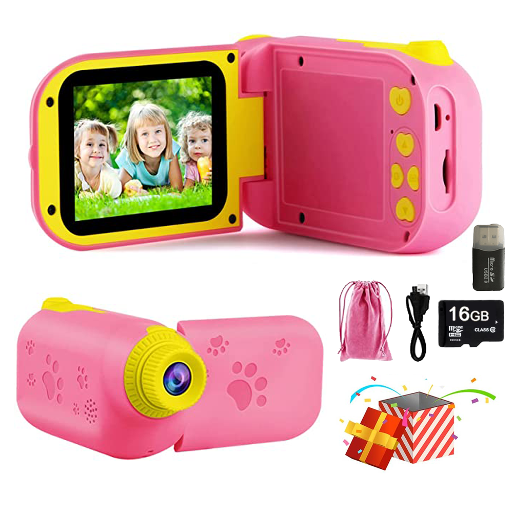HIMEN Kids Camera Toys for Girls Age 3-8 - Christmas Birthday Gifts for 4 5  6 7 9 10 12 Year Old Girls,Kids Digital Video Selfie Camera for