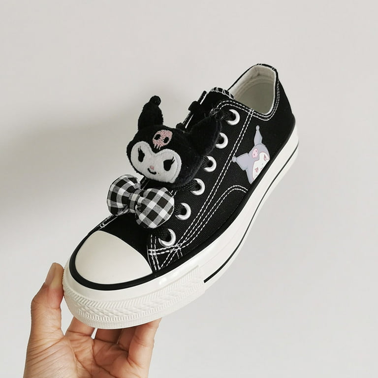 New Kids Cute Kuromi Canvas Shoes Cinnamoroll Girls Cartoon Non