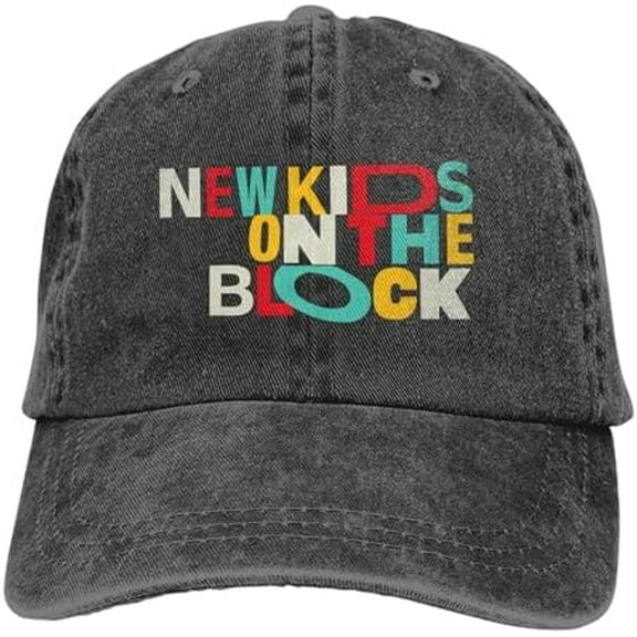 New Kids Musics On The Block Cowboy Hat Baseball Cap Vintage Washed Unisex Adjustable Hat Black