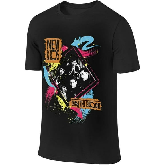 New-Kids On The-Block T-Shirt Classic Short Sleeve Cotton Tee Tops for Men
