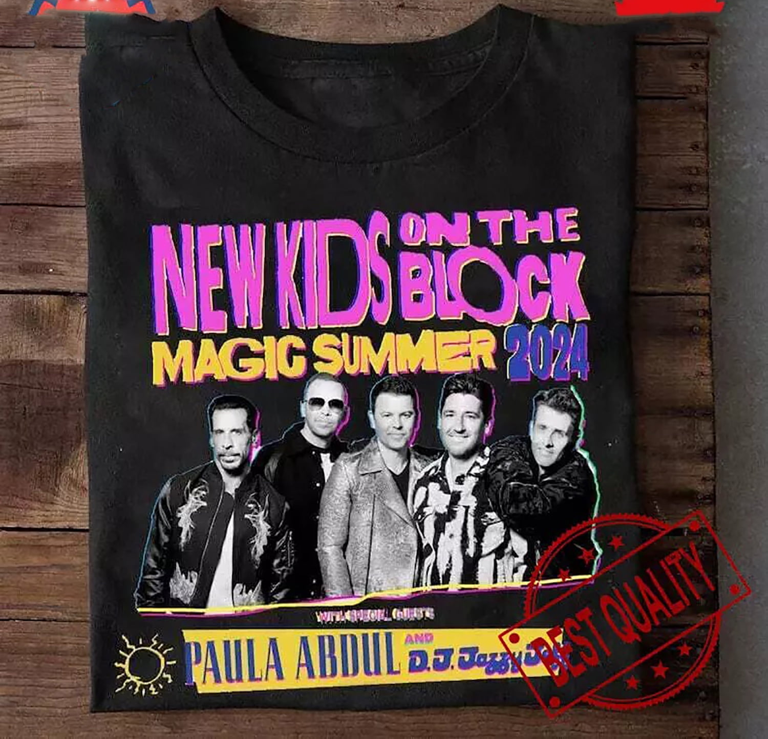 New Kids On The Block The Magic Summer 2024 Tour Shirt, Vintage NKOTB