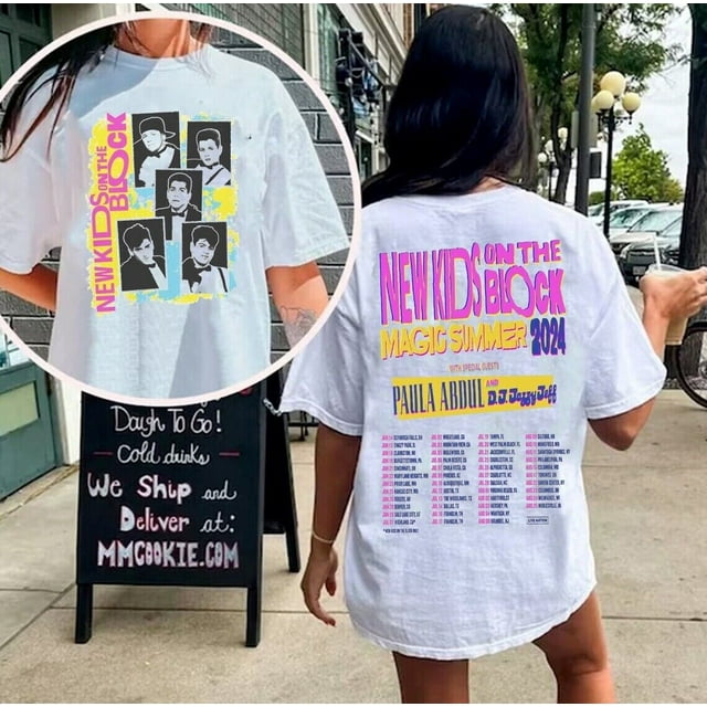 New Kids On The Block The Magic Summer Tour 2024 TShirt Gift Fans