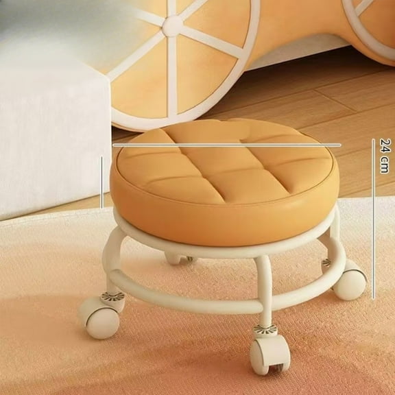 "New Kids' Rolling Stool with Swivel Wheels - Portable and Movable Lounge Chair, Ideal for Home Use and Easy Transportation for Parents"