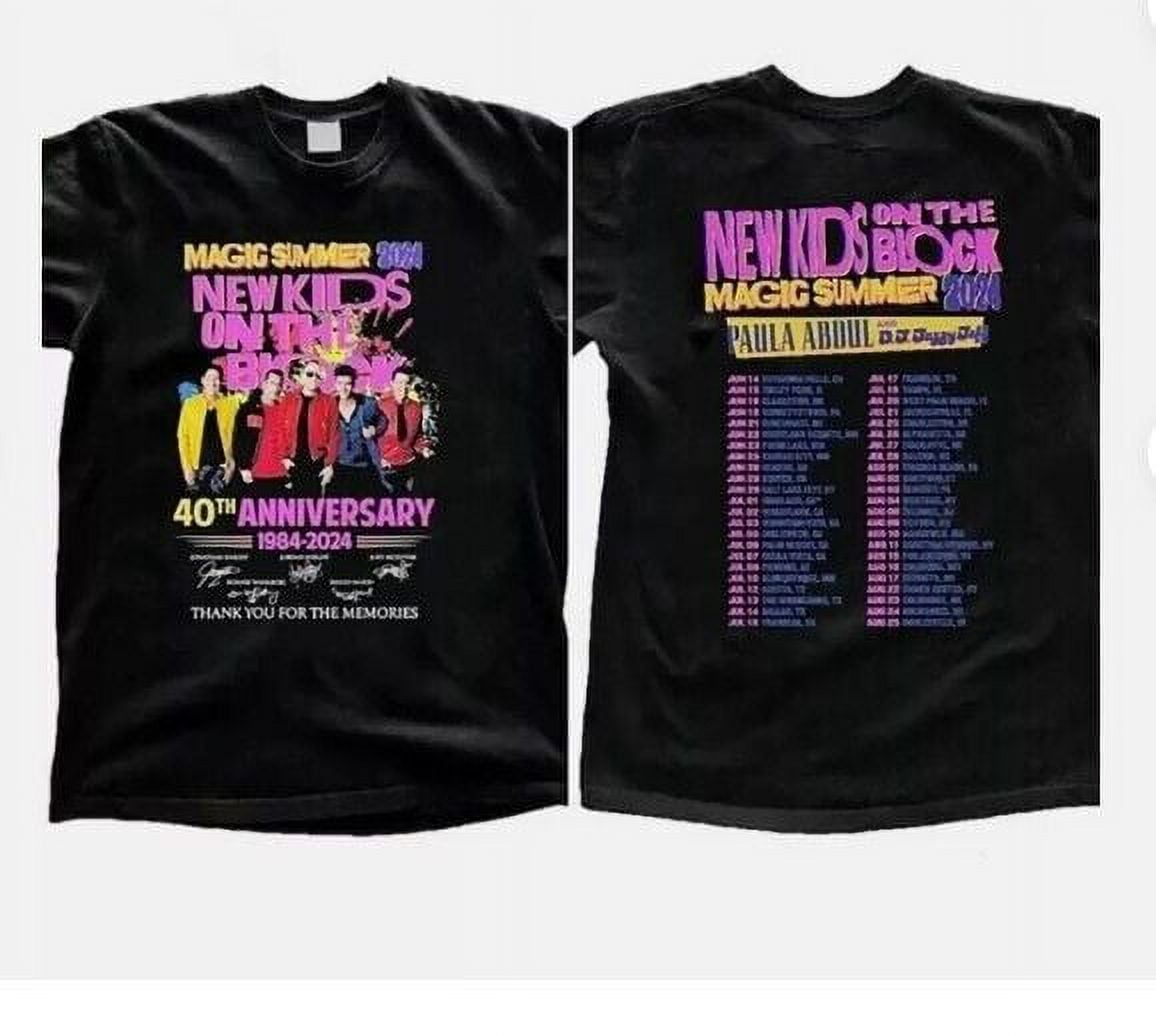 New Kids on the Block The Magic Summer Tour 2024 40th Anniversary T