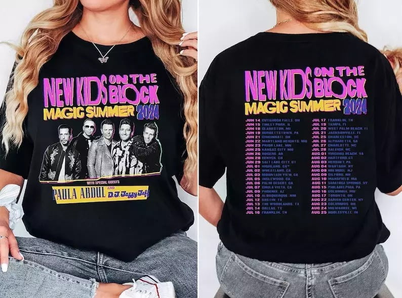 New Kids on the Block The Magic Summer Tour 2024 Shirt, NKOTB Fan Shirt