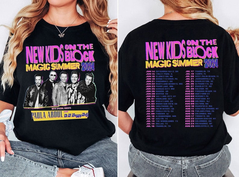 New Kids on the Block The Magic Summer Tour 2024 Shirt, New Kids on the
