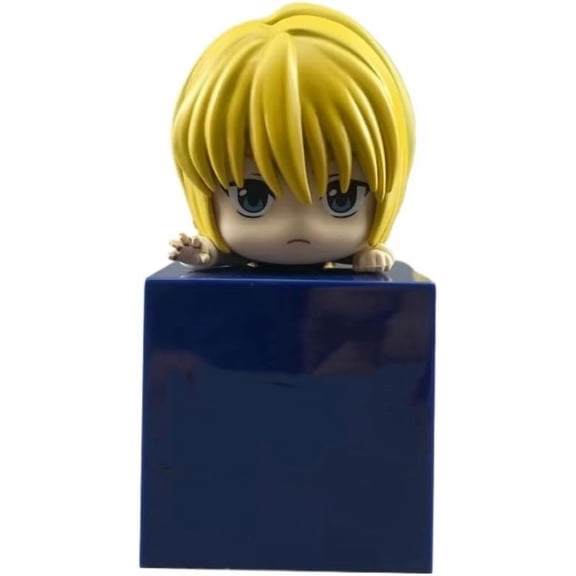 New Killua Figure, Gon Freecss Figure, Kurapika Figure, Lying Q Version Anime Figures 10cm/3.9inch PVC Characters Collectible Souvenirs Gifts (c)