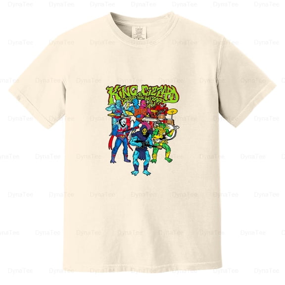 New King Gizzard Lizard Wizard Shirt Unisex Psych Rock Band Comfort Color T-Shirt Unisex, up to 4XL