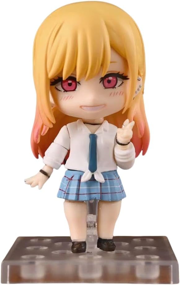 New Kitagawa Marin Figures, Cute Version Face-Changing Statue 10cm/3.9inch PVC Characters Model Decoration Collectible Action Figure Anime Fans Gift