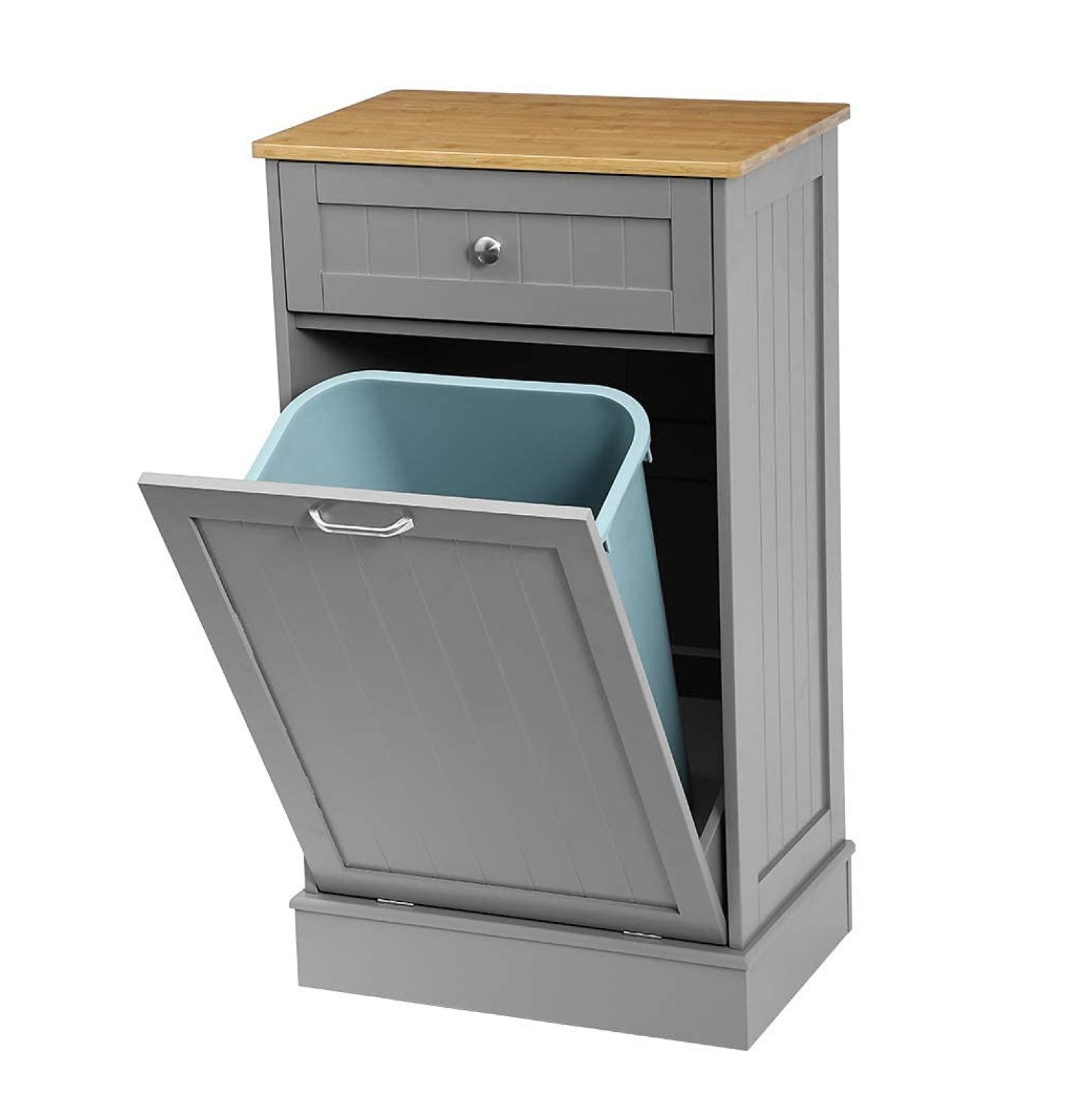 New Kitchen Trash Out Trash with Solid Hideaway