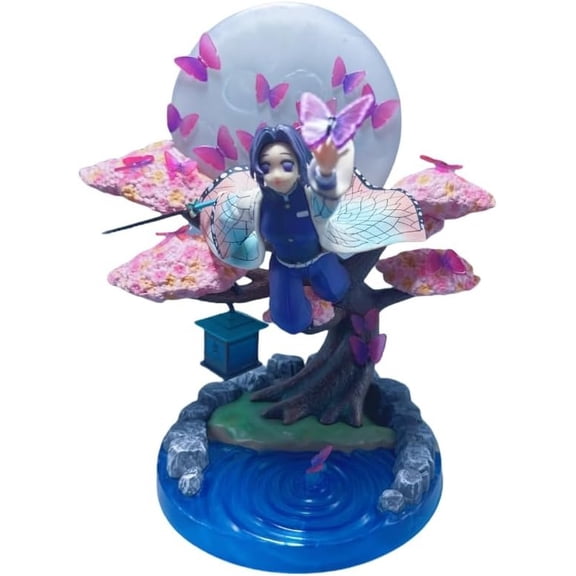 New Kochou Shinobu Figure, Standing Kochou Shinobu Action Figure 31cm/12.2inch Handmade Character Statue Model Desktop Decoration Gifts