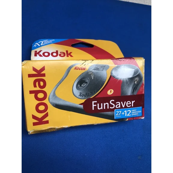 New Kodak Funsaver Bright Colors 27+12 Single Use Camera