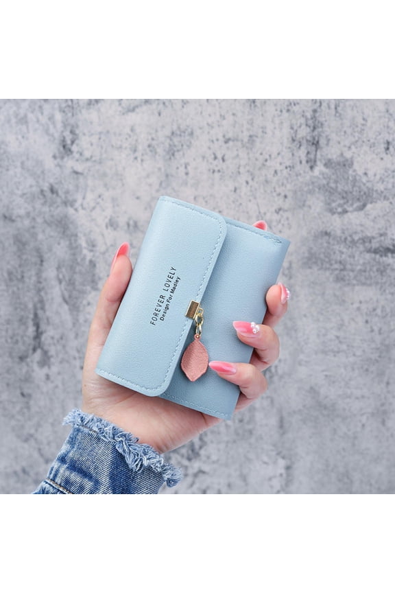 New Korean Small Wallet Tri-fold Coin Purse Money Clip Coin Purse Card Holder Portable Short Ladies Women Wallet