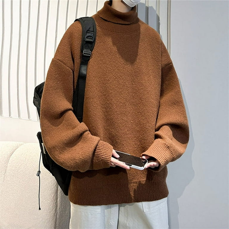 New Men's Turtleneck Slim Solid Sweater New Men's Turtleneck Slim Solid Sweater