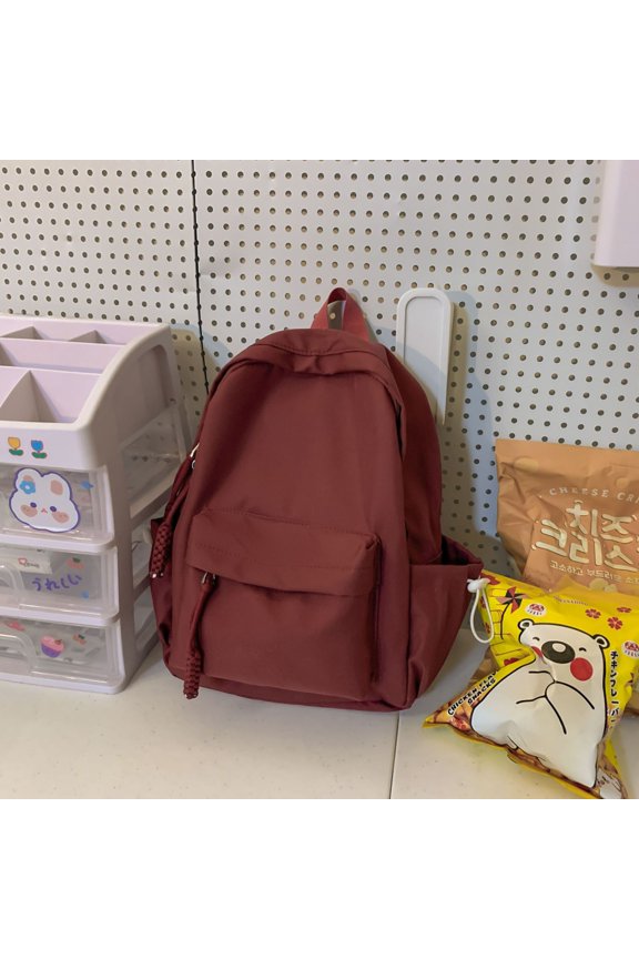 New Korean Version Of Small Fresh Fashion Backpack Trendy Wild Student Schoolbags Large Capacity Simple Commute Backpack