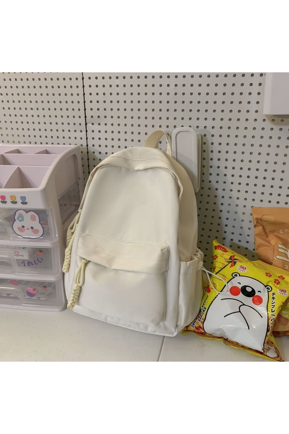 New Korean Version Of Small Fresh Fashion Backpack Trendy Wild Student Schoolbags Large Capacity Simple Commute Backpack