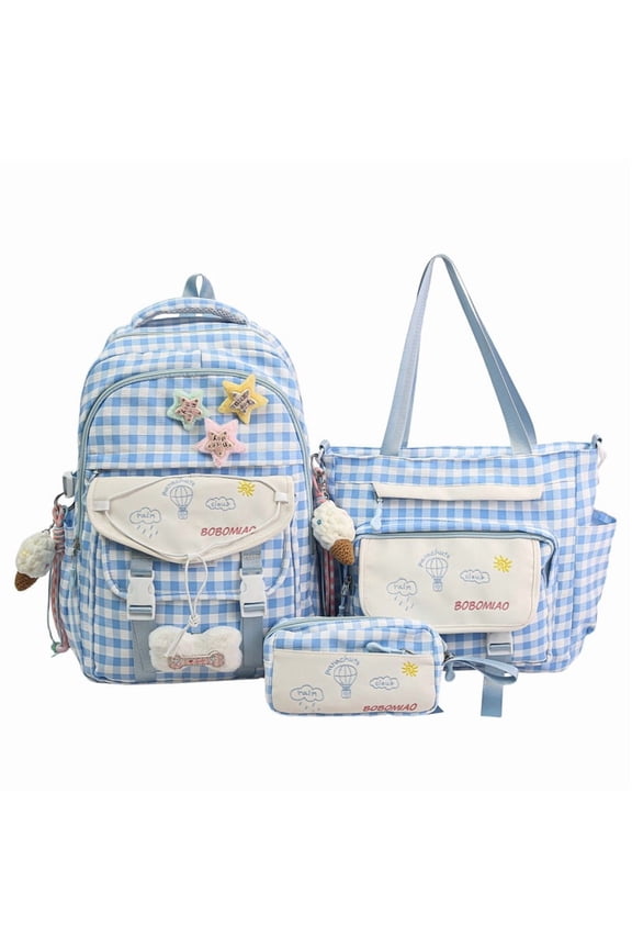 New Korean-style ins high-appearance contrasting color letter print large-capacity backpack for middle school students for tutoring classes