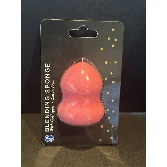 New Kroger Blending Sponge With Collagen Latex Free Pink