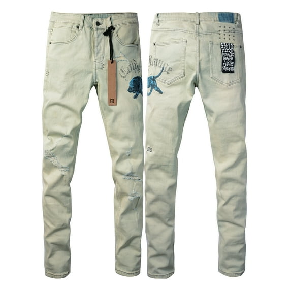 New Ksubi Jeans Men's 2025 New Fashion Trend High Quality Jeans Slim Fit Stretch Jeans for Men