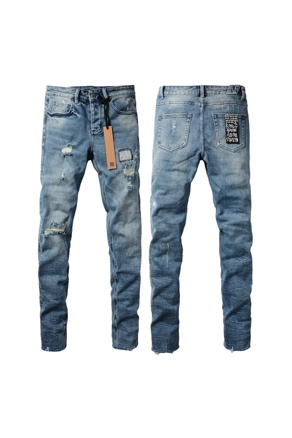 New Ksubi Men's Jeans 2025 High Quality Streetwear Slim Fit Stretch Jeans Baggy Ripped Straight Skinny Denim Pants