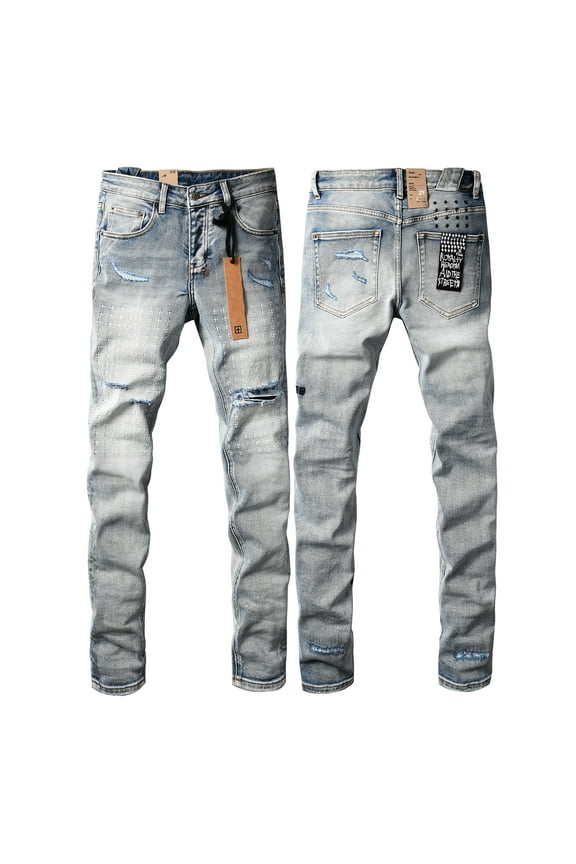 New Ksubi Men's Jeans 2025 High Quality Streetwear Slim Fit Stretch Jeans Baggy Ripped Straight Skinny Denim Pants