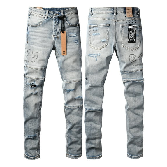 New Ksubi Men's Jeans 2025 High Quality Streetwear Slim Fit Stretch Jeans Baggy Ripped Straight Skinny Denim Pants