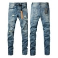 thumbnail image 1 of New Ksubi Men's Jeans 2025 High Quality Streetwear Slim Fit Stretch Jeans Baggy Ripped Straight Skinny Denim Pants, 1 of 10