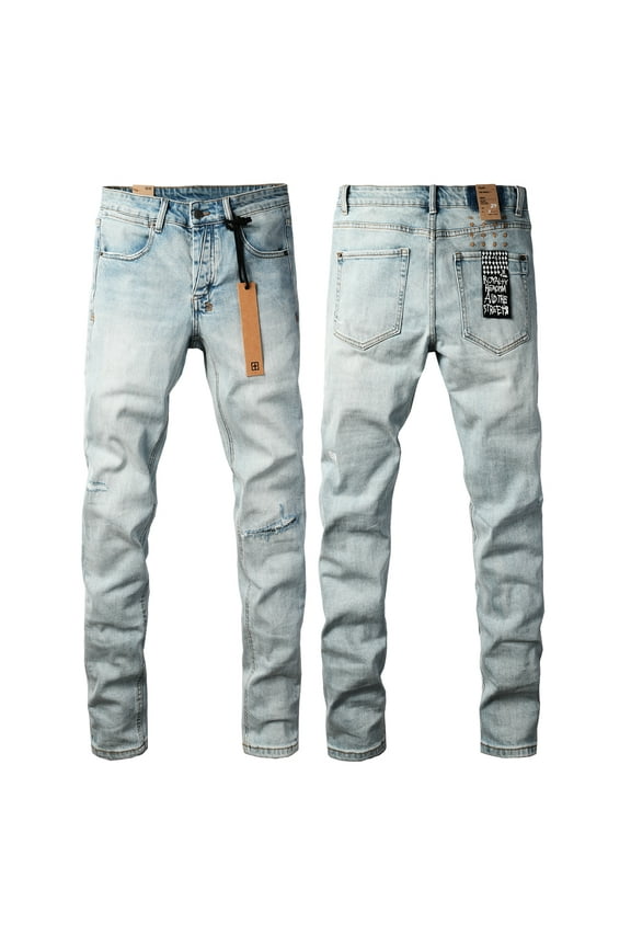 New Ksubi Men's Jeans Jeans Slim Fit Stretch Jeans Straight Skinny Denim Pants for Men Fashion Streetwear Biker Motocycle Holes Pants