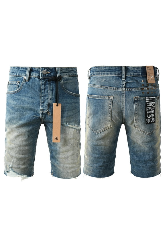 New Ksubi Mens Jeans Shorts Men's Fashion Casual Slim Fit Denim Shorts Ripped Short Jeans Below Knee