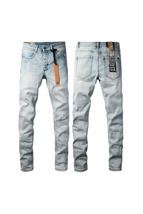 New Ksubis Jeans for Men's Casual Stylish Straight Slim Fit Jeans Streetwear Slim Fit Stretch Jeans Baggy Ripped Straight Skinny Denim Pants Size 29