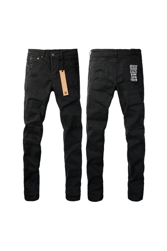 New Ksubis Jeans for Men's Casual Stylish Straight Slim Fit Jeans Streetwear Slim Fit Stretch Jeans Baggy Ripped Straight Skinny Denim Pants Size 33