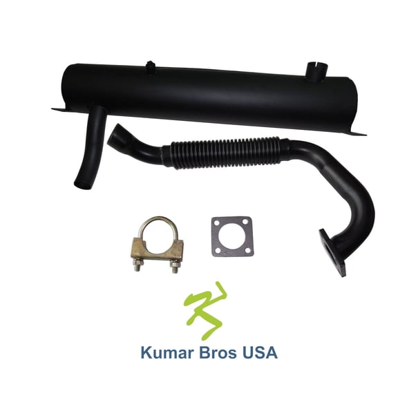 New Kumar Bros USA Spark Arrestor Muffler, Ex Pipe & Clamp FITS Bobcat 773