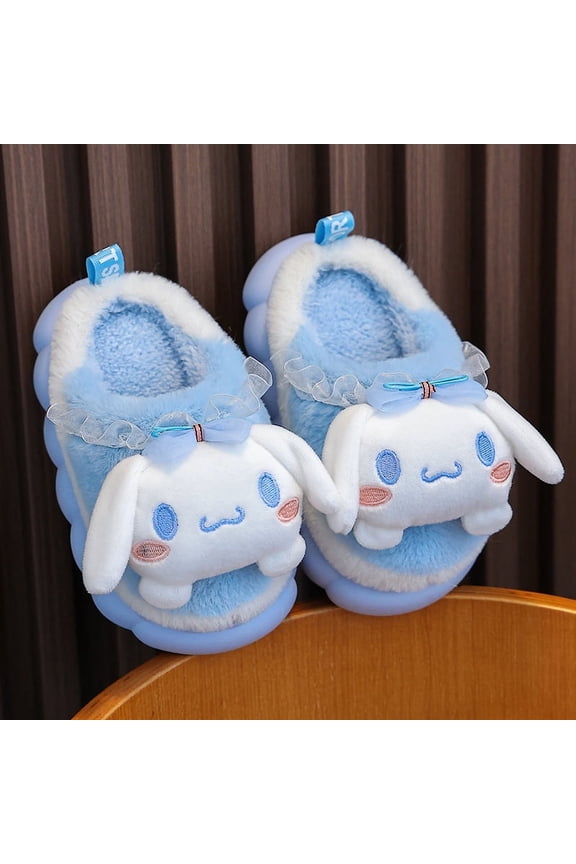 New Kuromi Cotton Shoes Anime Cartoon Autumn Winter Kawaii Fashion Indoor Cotton Drag Korean Version Sanrio