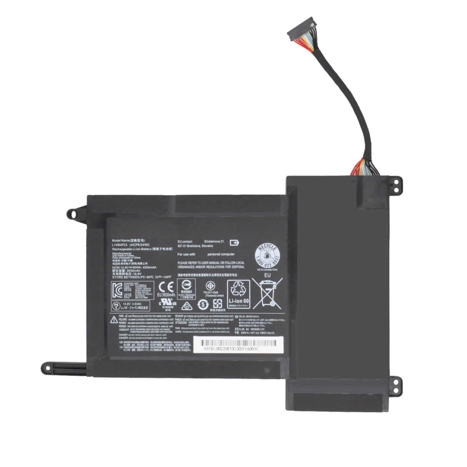 New L14M4P23 L14S4P22 L14L4P23 Laptop Battery for Lenovo IdeaPad Y700 Y701 Y700-14ISK Y700-15ISK Y700-17ISK Y700-15ACZ Y700-15ISK-ISE 5B10H22084 5B10H22085 5B10H22086 14.8V 60Wh