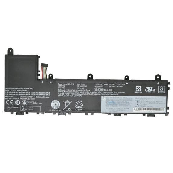 New L17L3P54 11.4V 42Wh L17M3P56 L17L3P56 Laptop Battery for Lenovo Thinkpad Yoga 11e 11e-20LM 11e-20LN Series SB10K97630 SB10K97631 01AV486 01AV487 5B10W13885 5B10W13886