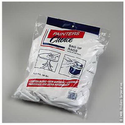 WorkWipes® New White 100% Cotton Rags in Bag