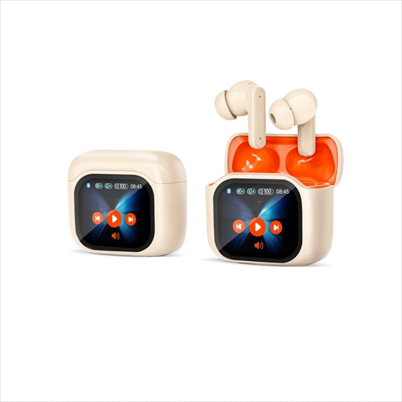 New LCD Colour Screen Wireless Headphones ANC Noise Cancellation ENC Low Power Consumption BTV5.4 Sports Wireless JM19 Headphones 60 Hours of Ultra-long Life