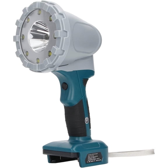New LED Hand-held Light For Makita/Bosch/Dewalt/Milwaukee /Einhell /Black decker 20v 18V Li-ion Battery 1600 Lumen LED Work Light Flashlight Spotlight Lamp