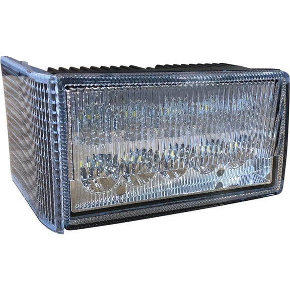 LED Headlight Right Compatible with 1994-1997 Case IH 3220 3230 4210 4230 4240 3200 4200 Utility Series Tractor 50W 4000 Lumens 12-24V Spot Flood Replaces 196482C2 1964882C2