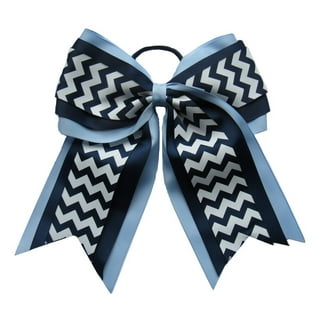 Chixx Solid Plain Basic Cheer Dance Softball Bows - Navy Blue - Chixx Hair  Bows